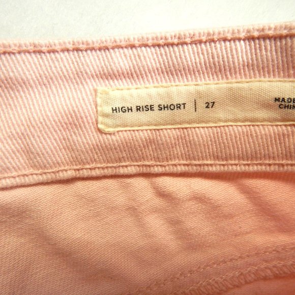 PacSun Womens High Rise Cut Off Short Shorts Denim Pink  Size 27 - Picture 5 of 8